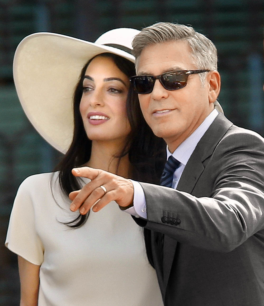 Джордж Клуни и Амаль, 2014 г.