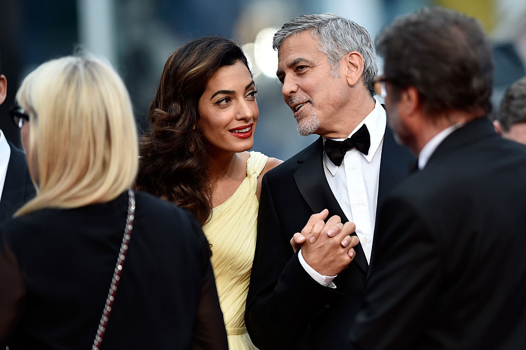 CANNES, FRANCE - MAY 12: Actor George Clooney and his wife Amal Clooney attend the "Money Monster" premiere during the 69th annual Cannes Film Festival at the Palais des Festivals on May 12, 2016 in Cannes, France. (Photo by Pascal Le Segretain/Getty Images)