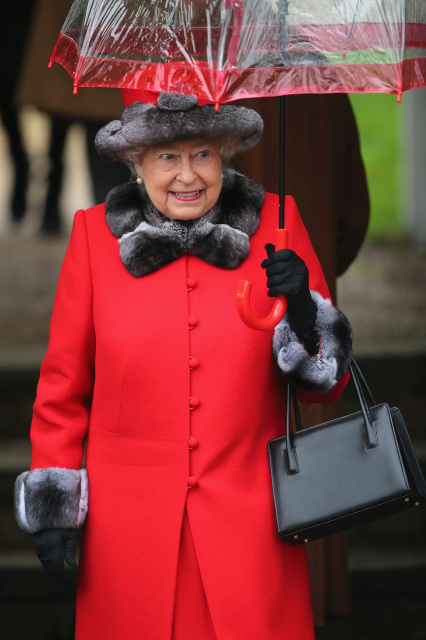 attends a Christmas Day church service at Sandringham on December 25, 2015 in King's Lynn, England.