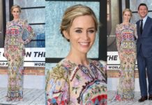 Эмили Блант поразила точеной фигурой всего через три месяца после родов