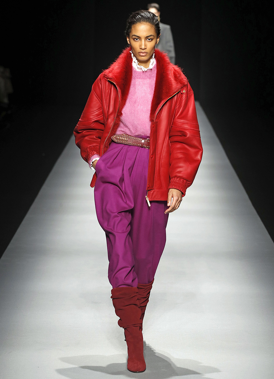 сапоги с широким голенищем со сборками гармошкой замшевые красные модные осень зима 2020 2021