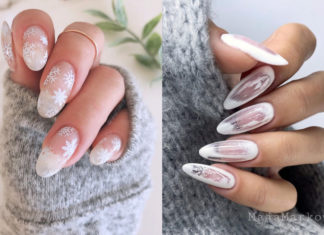 зимний маникюр тренды