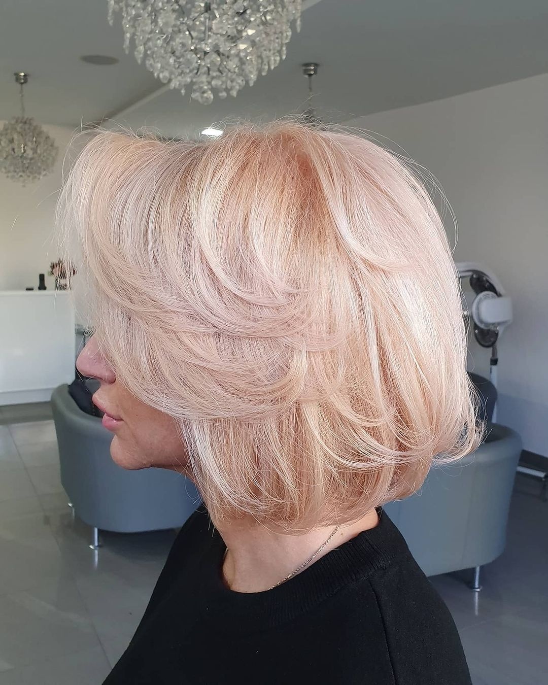 персиковый блонд окрашивание для блондинок на светлые волосы осень-зима 2020-2021