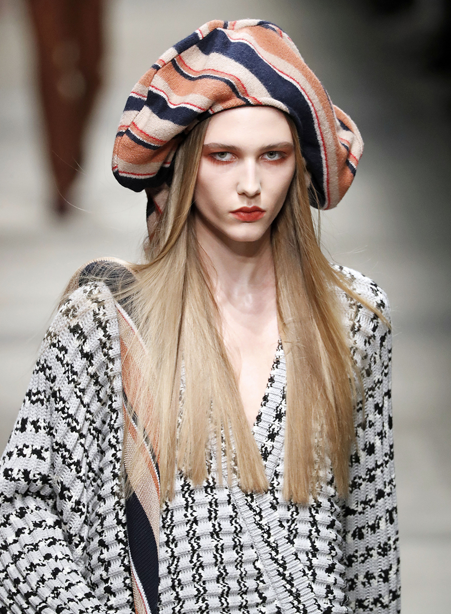 модный французский огромный берет зимняя шапка зима 2020 полосатый
