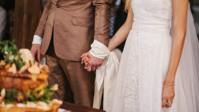 ольга горбачева юрий никитин свадьба свадебное платье белое длинное украинское в национальном стиле украинские звезды в чем выходят замуж