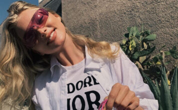 модныето 2021 тренд цветные розовыее очки л