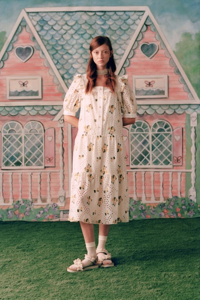 платье коттеджкор cottagecore пасторальное в цветочек мода лето 2021