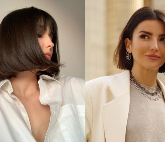 стрижка боб итальянский средний тупой ровный осень 2021