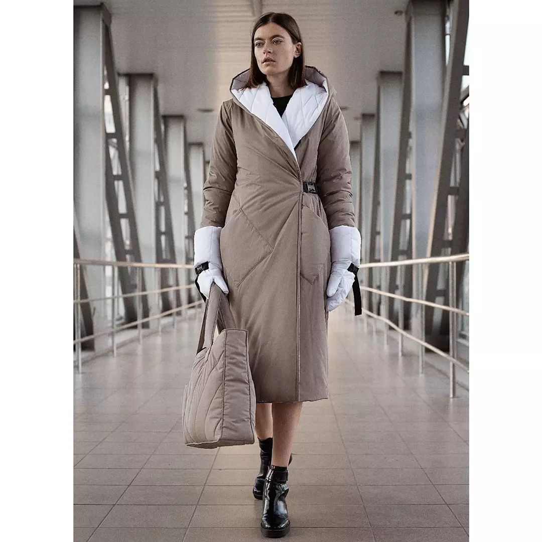 модное пальто осень зима 2021 2022 украинский бренд пуховое