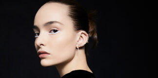 модный макияж глаз весна 2022 стрелки подводка кутюр Dior диор