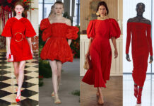что надеть на день святого валентина влюбленных самое модное красное платье весна 2022