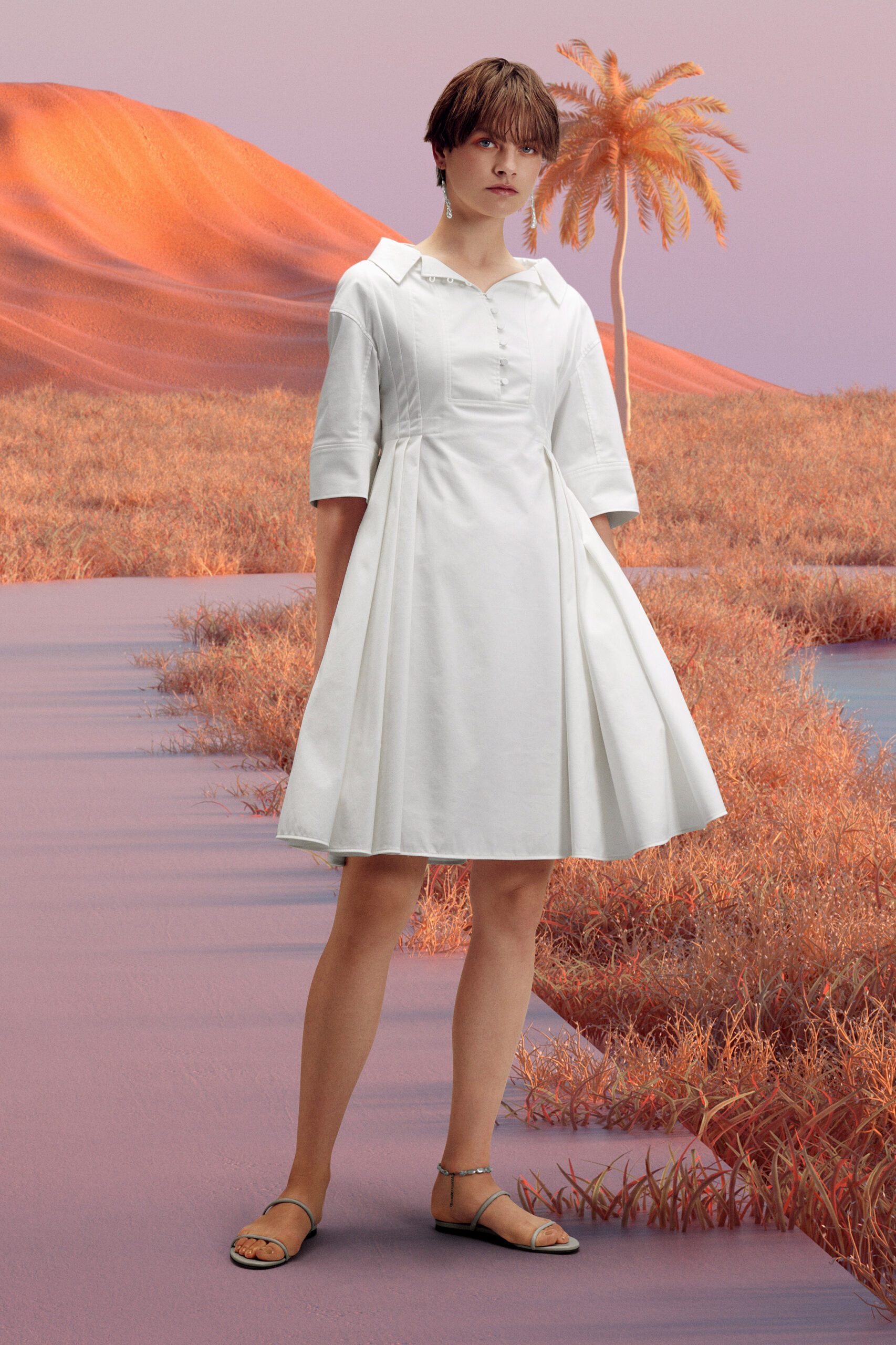 модна сукня сорочка сорочкового крою рубашка літо 2022 біла міні коротка
