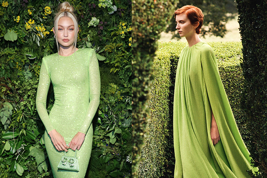 модний колір літо 2022 зелений лайм тренди мода